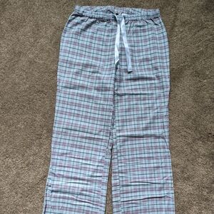 Plaid Pajama Pants with Drawstring